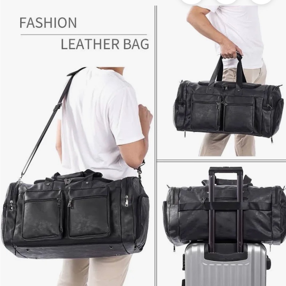 Black Travel Bag for Men